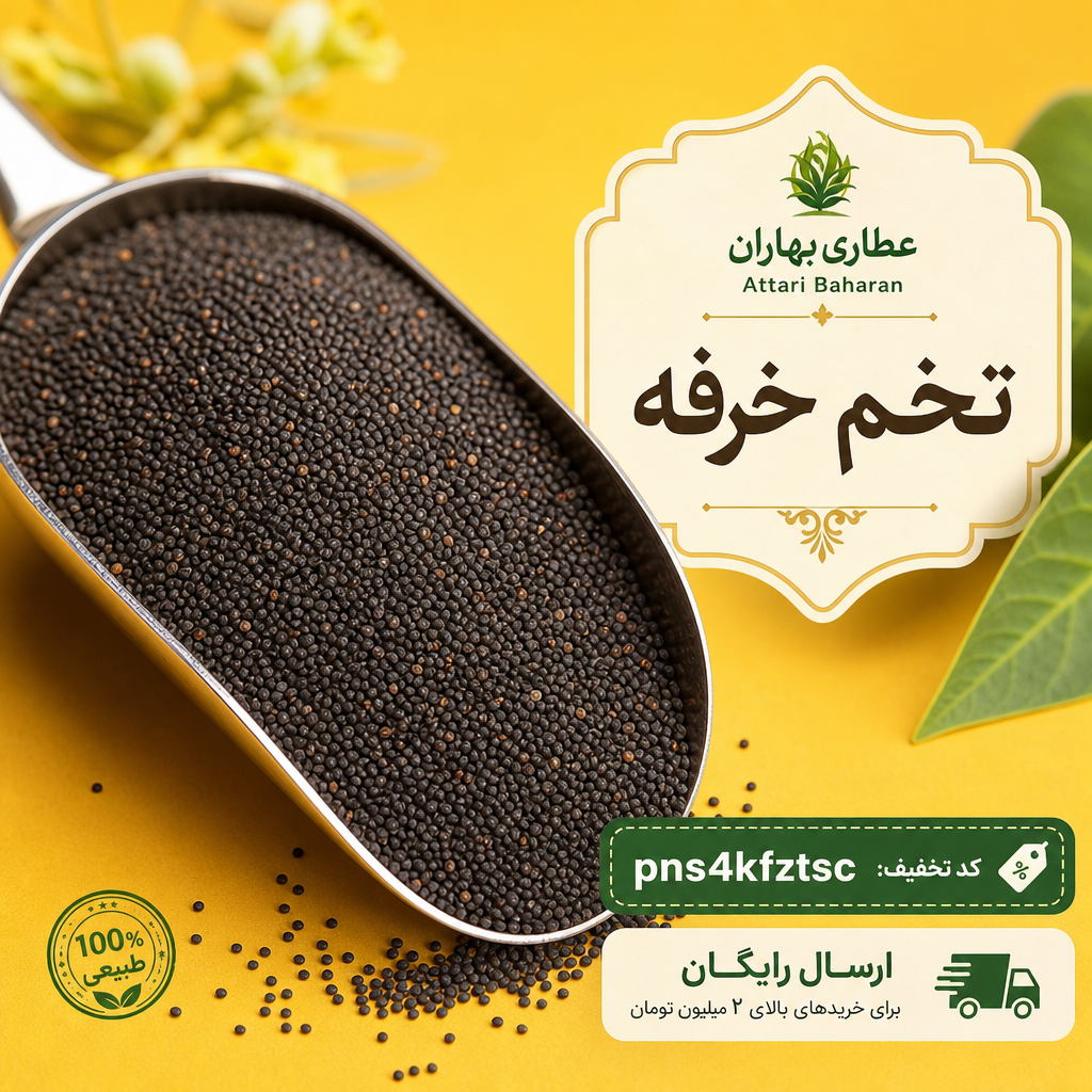 خرید تخم خرفه اصل + خواص درمانی و روش مصرف(۱0کیلو)ارسال رایگان وتخفیف۲۰۰هزارتومانی